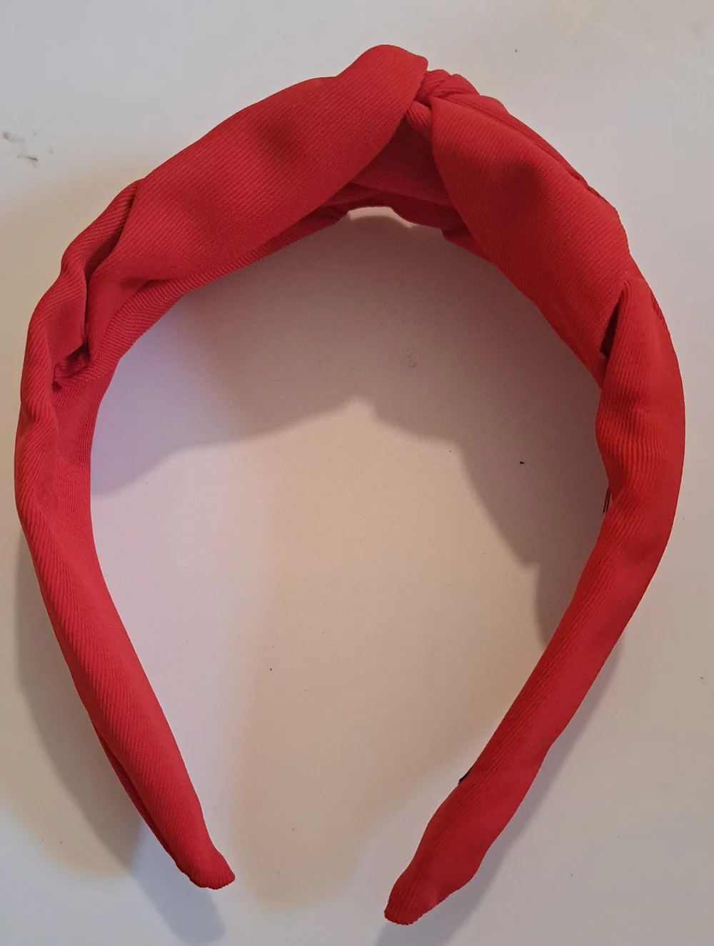 Hand Made Red Wide Knot Headband